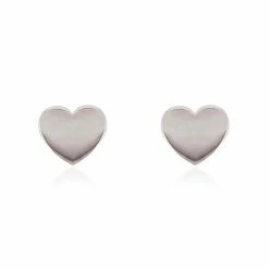 Linda Tahija Micro Heart SS Stud Earrings Accessories