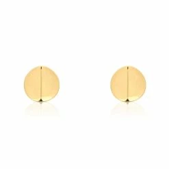 Linda Tahija Ridge Gold St Silver Stud Earring