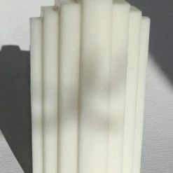 Master + Jack Gatsby White Candle Unscented H10cm X D4cm Living & Decor