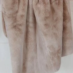 Home Lab Vegan Fur Throw Big Bear Pewter 130X 150cm Cushion, Throws & Linen