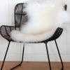 Home Lab Cushion, Throws & Linen Tibetan Lamb Fur Rug Ivory 60 X 90cm
