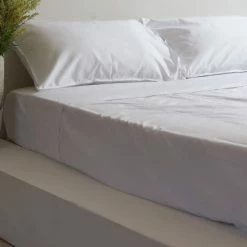 Home Lab Cushion, Throws & Linen 1000TC 100% Cotton Hotel Luxe Pillowcase Pair White