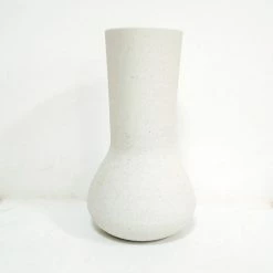 NED Collections Freddie White Stone Vase