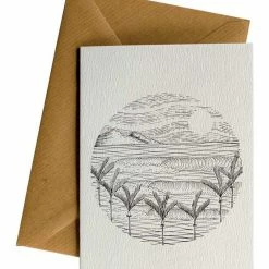 Little Difference Circle Nikau Waves Greeting Card Gifts For Her