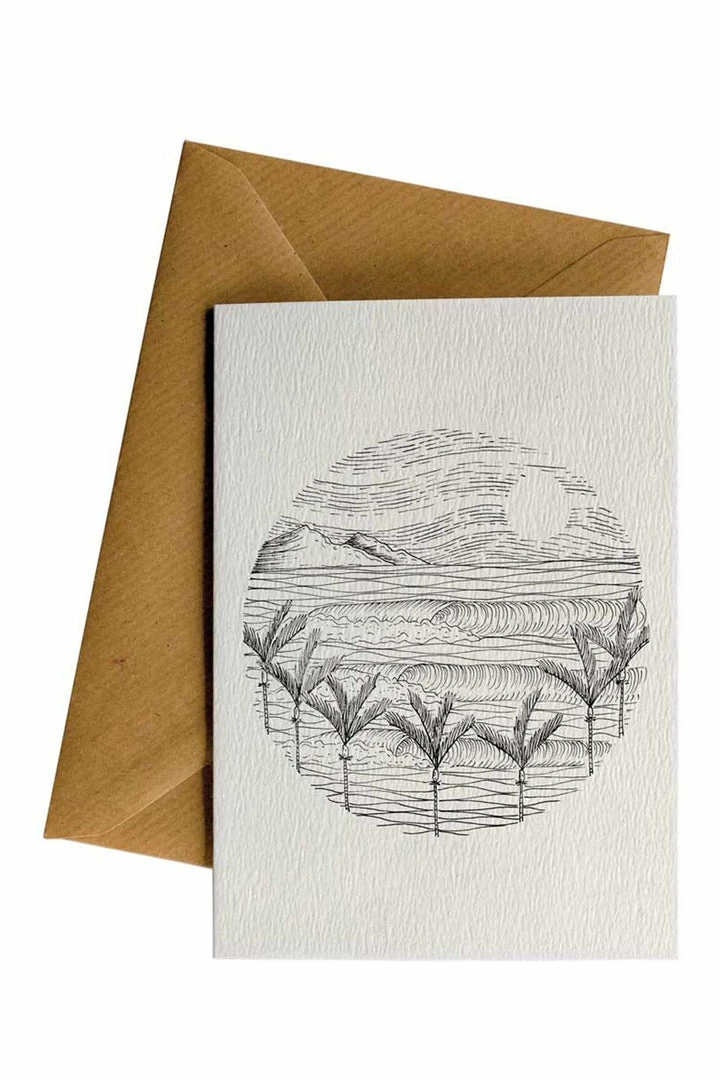 Little Difference Circle Nikau Waves Greeting Card Gifts For Her