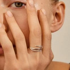 Pilgrim Accessories Serenity Silver Fine Crystal Ring