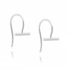 Linda Tahija Accessories Mini T Bar Hook SS Earrings