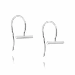 Linda Tahija Accessories Mini T Bar Hook SS Earrings
