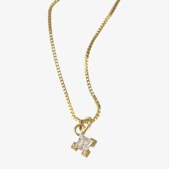 Lindi Kingi Embellish Gold Necklace Accessories