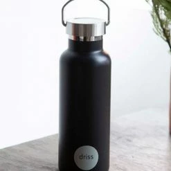 Porter Green Stainless Steel Trondheim Black Grey Drink Bottle Gifts For Her