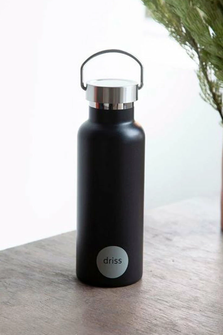 Porter Green Stainless Steel Trondheim Black Grey Drink Bottle Gifts For Her