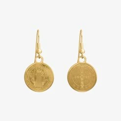 Lindi Kingi Hook Circle Saints Earrings