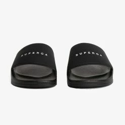 Accessories 1908 Black Superga Logo Slides