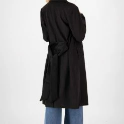 Drama The Label Money Black Long Coat
