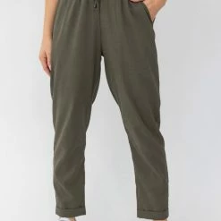 Among The Brave New Love Army Drapey Drawstring Tapered Cuffed Pant Fashion