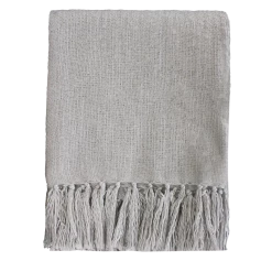 Mulberi Rhapsody Acrylic Brushed Concrete Throw 130x150cm Cushion, Throws & Linen