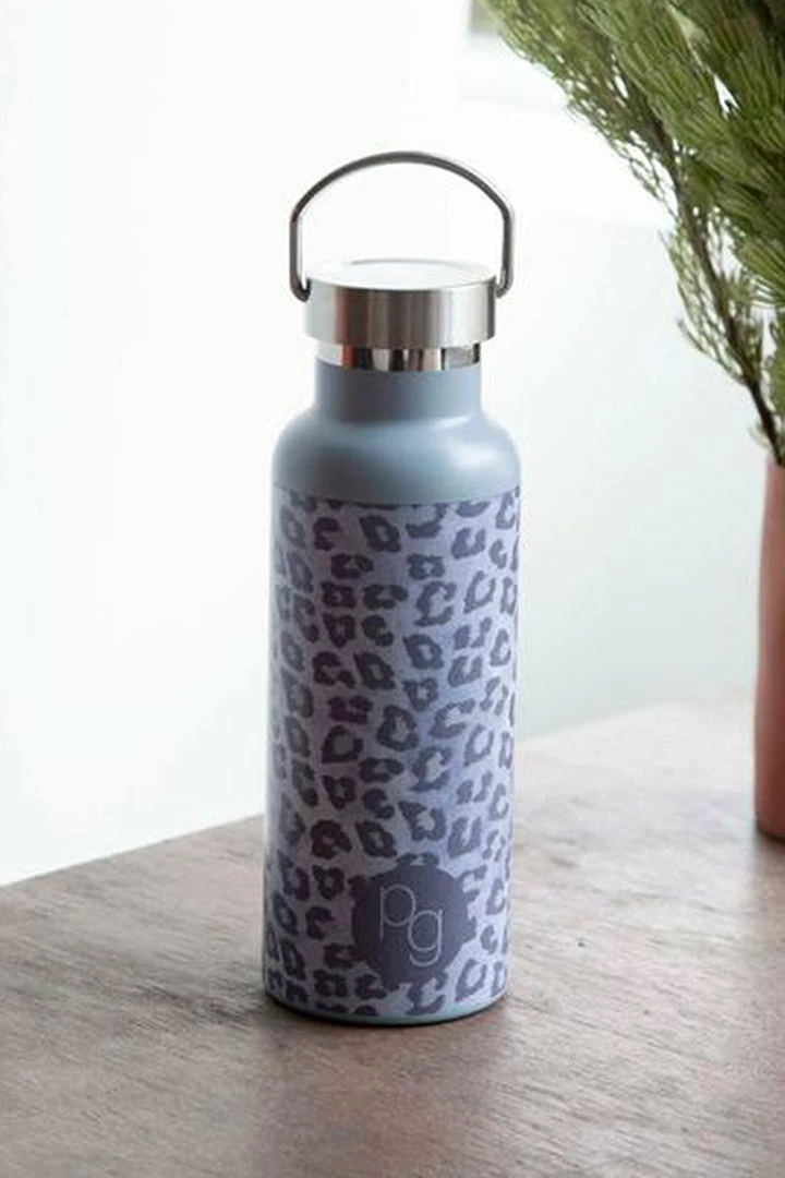 Porter Green Gifts For Her Stainless Steel Kirov Snow Leopard Drink Bottle