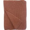 Mulberi Milford Moss Stitch Muted Clay Cotton Throw