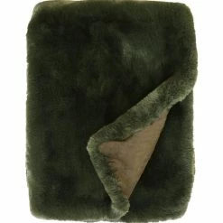 Baya Pele Seaweed Faux Fur Throw 125x150cm Cushion, Throws & Linen