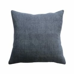 Mulberi Cushion, Throws & Linen Indira Linen Cushion With Feather Inner French Navy 55x55cm