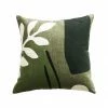 Mulberi Marquet Cotton Floral Green Cushion With Polyester Inner 45x45cm Cushion, Throws & Linen