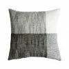Mulberi Cushion, Throws & Linen Wilson Linen Cushion With Feather Inner Black White And Grey 50x50cm