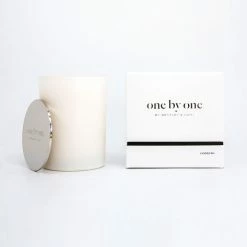 One By One Zesty Lime + Coconut 260g White Candle Home & Beauty