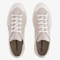 Superga Accessories 2630 Stripe Grey Sand Canvas Sneakers