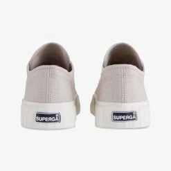 Superga Accessories 2630 Stripe Grey Sand Canvas Sneakers
