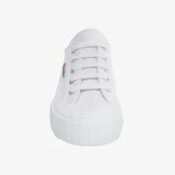Superga 2630 Stripe White Canvas Sneakers