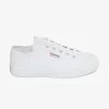 Superga 2630 Stripe White Canvas Sneakers