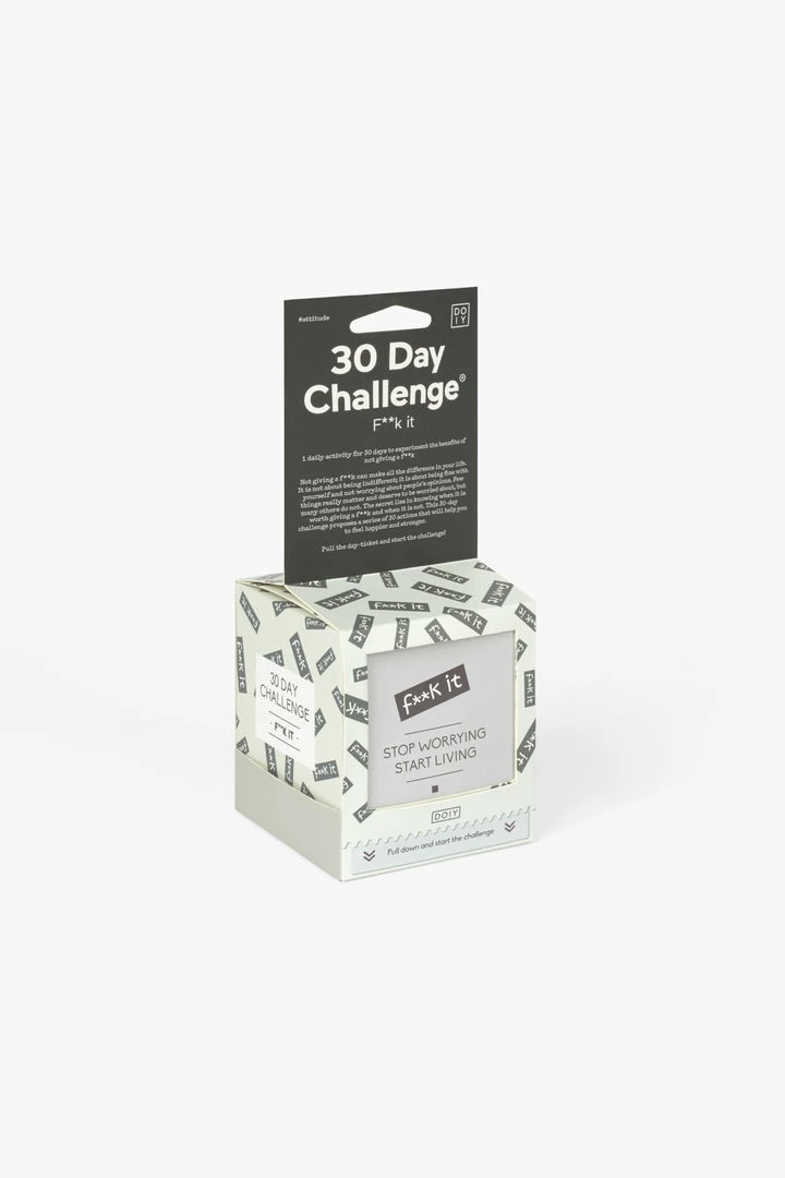 Doiy Home & Beauty 30 Day Challenge Cards F**k It