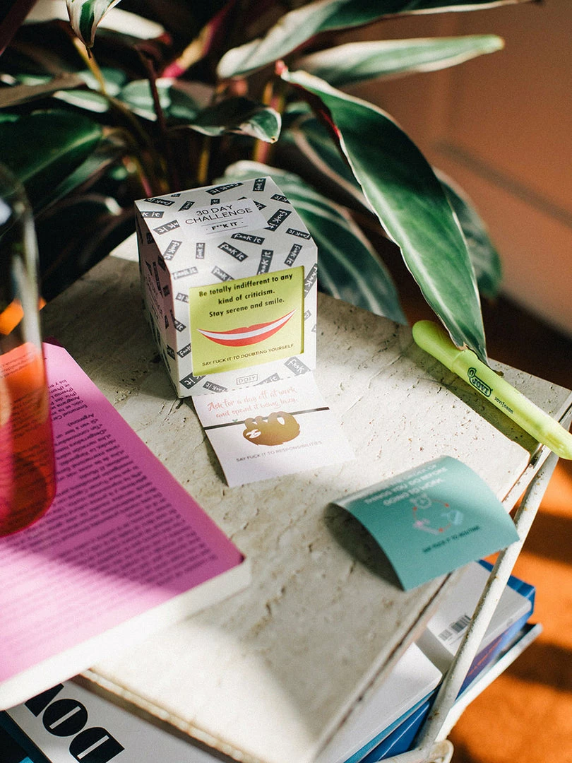 Doiy Home & Beauty 30 Day Challenge Cards F**k It