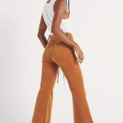 Rollas Fashion Eastcoast Flare Tan Cord Pant