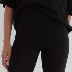 Assembly Fashion Milano Black Knit Biker Short