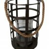 Rembrandt Industrial Black Candle Holder Medium Home & Beauty