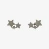 Flo Gives Back Star Cluster Stud Earrings Rhodium