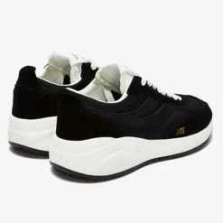 Superga 4089 Black 9TS Recycled Nylon Suede Trim Trainers Suit Separates