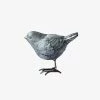 Alison's Acquisitions Sparrow Standing Small Silver 6cm Christmas Decorations