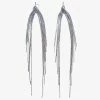 Flo Gives Back 15% To Women In Need Accessories Waterfall Chain Rhodium Earrings