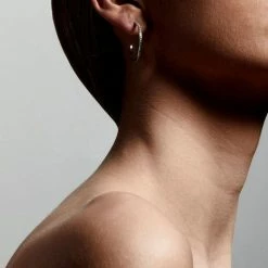 Pilgrim Roberta Pi Silver Plated Crysta, 17mm Earrings Accessories