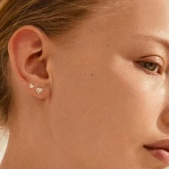 Pilgrim Accessories Sophia Heart Stud Earrings Two Pack Gold