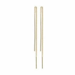 Pilgrim Accessories Tahoe Thread Bar Earrings Gold