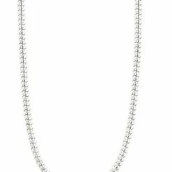 Pilgrim Accessories Talia Flat Snake Chain Silver Necklace