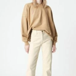 Mavi Barcelona Antique White High Wide Denim Jean Fashion