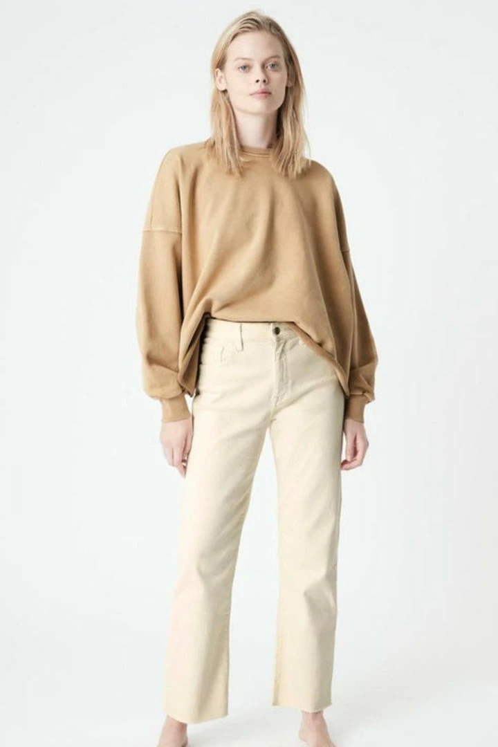 Mavi Barcelona Antique White High Wide Denim Jean Fashion