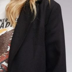 All About Eve Harmony Black LS Coat