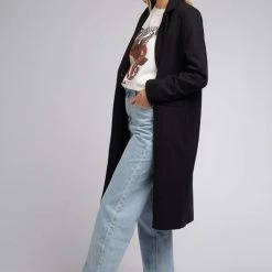 All About Eve Harmony Black LS Coat