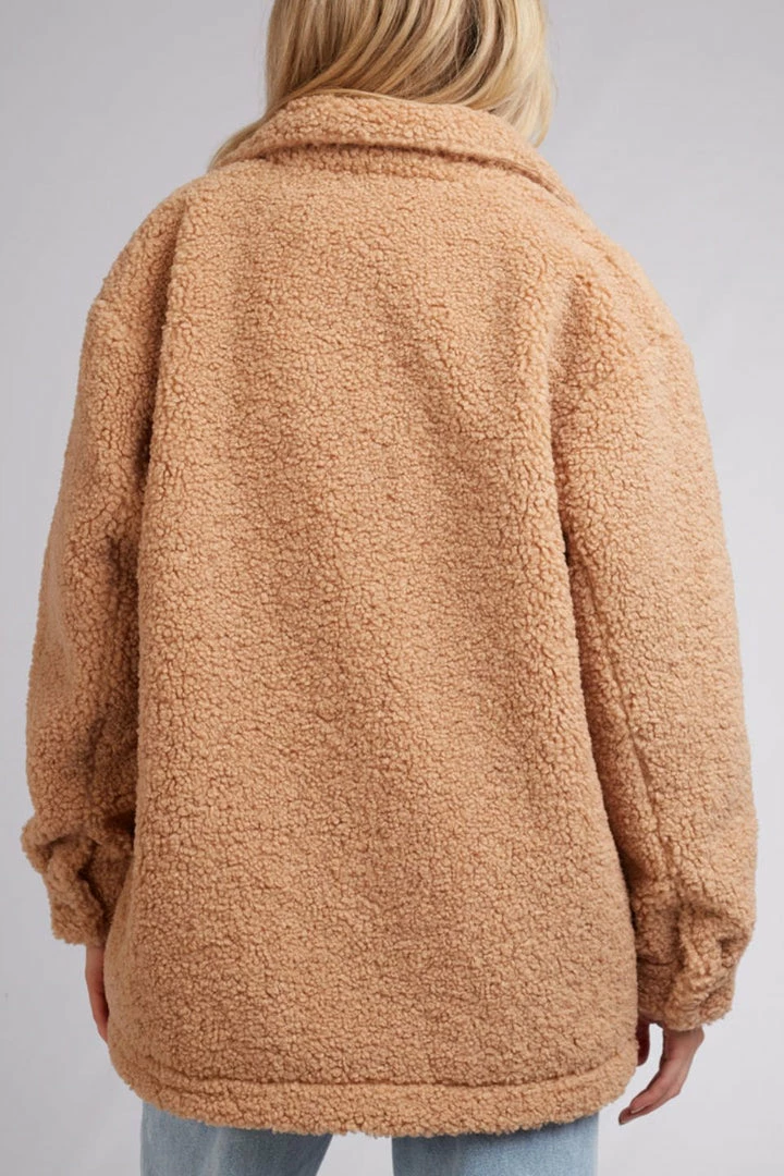 All About Eve Gemma Tan Teddy Shacket Fashion