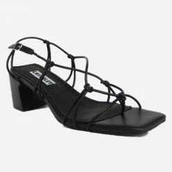 Caverley Magnolia Multi Strappy Black Heel Accessories